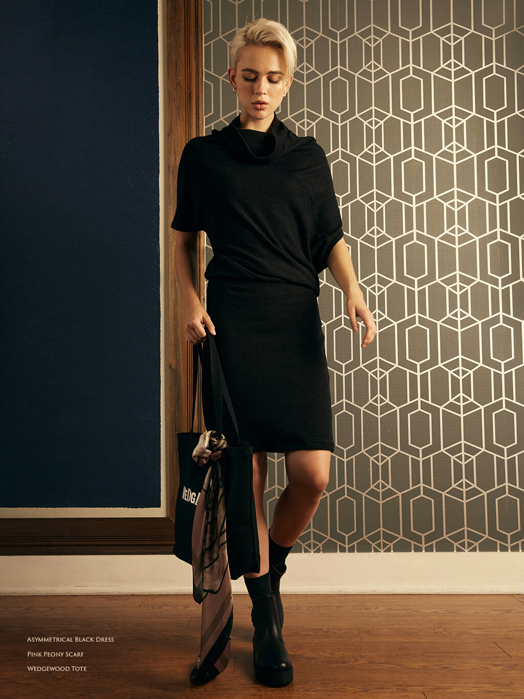 Asymmetrical Black Dress & Peony Scarf.jpg