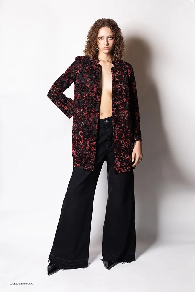 Flocked Denim Coat.jpg