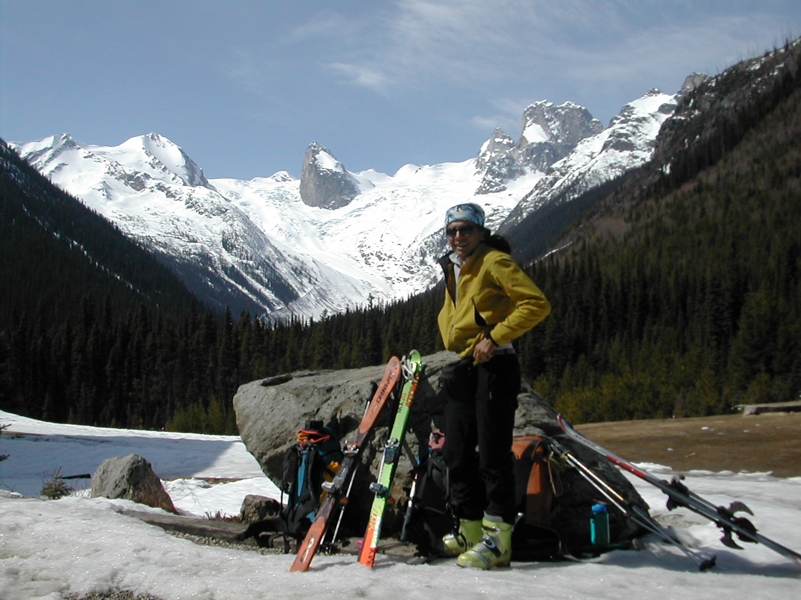 The End of the tour at Bugaboo lodge