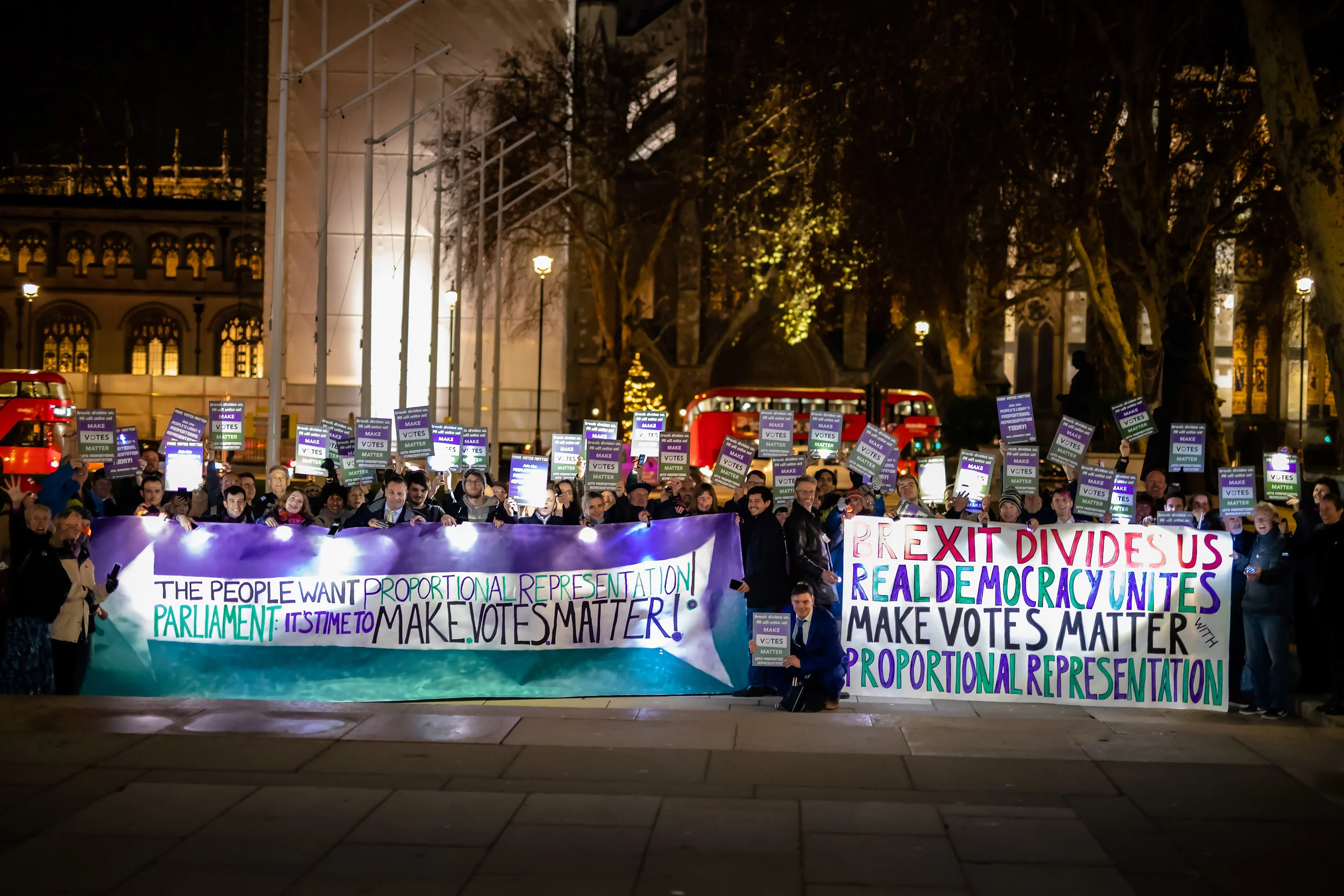 Lobbyists with Make Votes Matter in Parliament Square.jpg