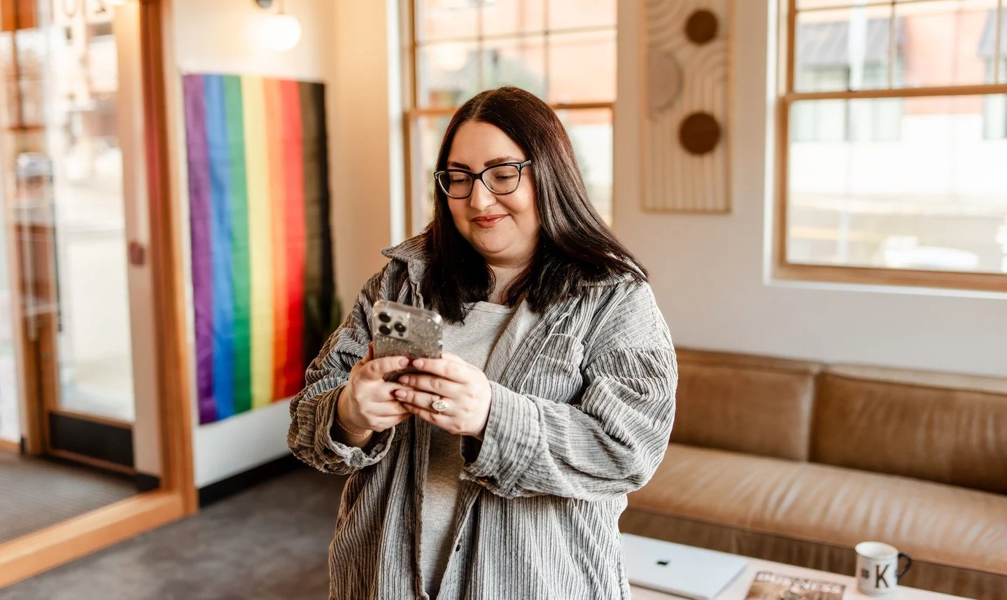 Some days, the work looks like content calendars and Canva files.⁠
Other days, it looks like sitting with a client who&rsquo;s doubting themselves and helping them find their voice again.⁠
⁠
Because the truth is, marketing isn&rsquo;t just about sale