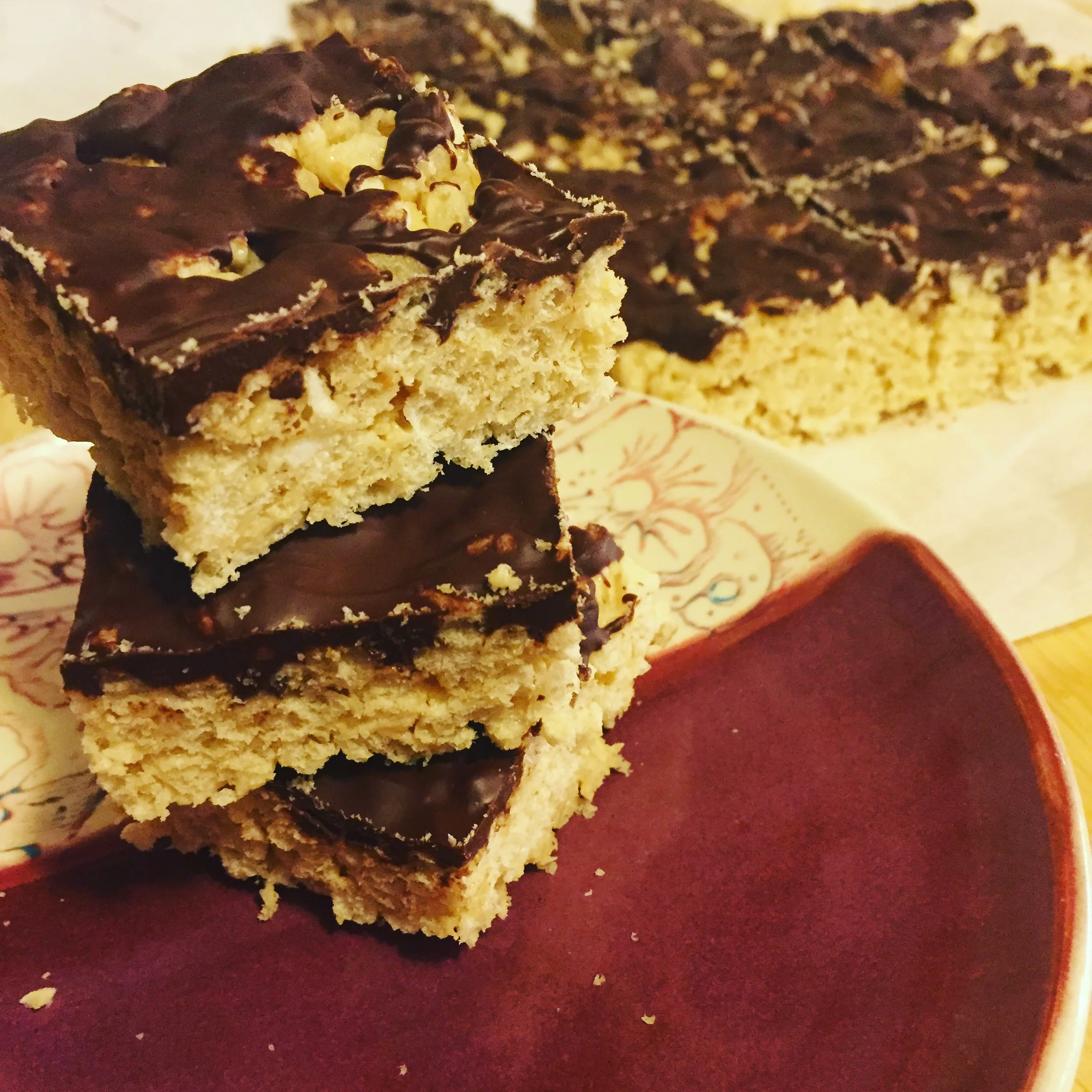 Vegan Peanut Butter Rice Crispy Treats