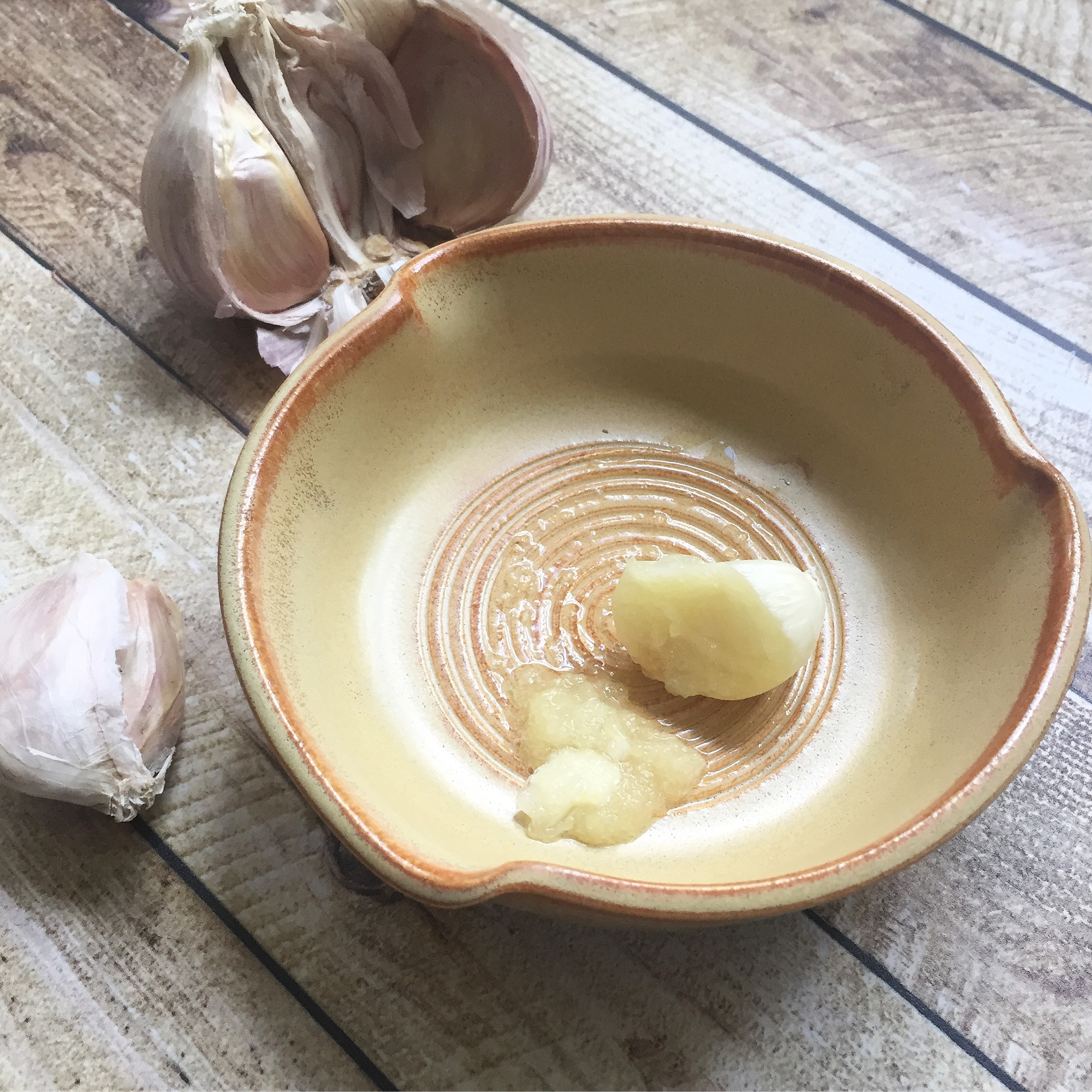 Garlic Grater & Oil Dipping Dish