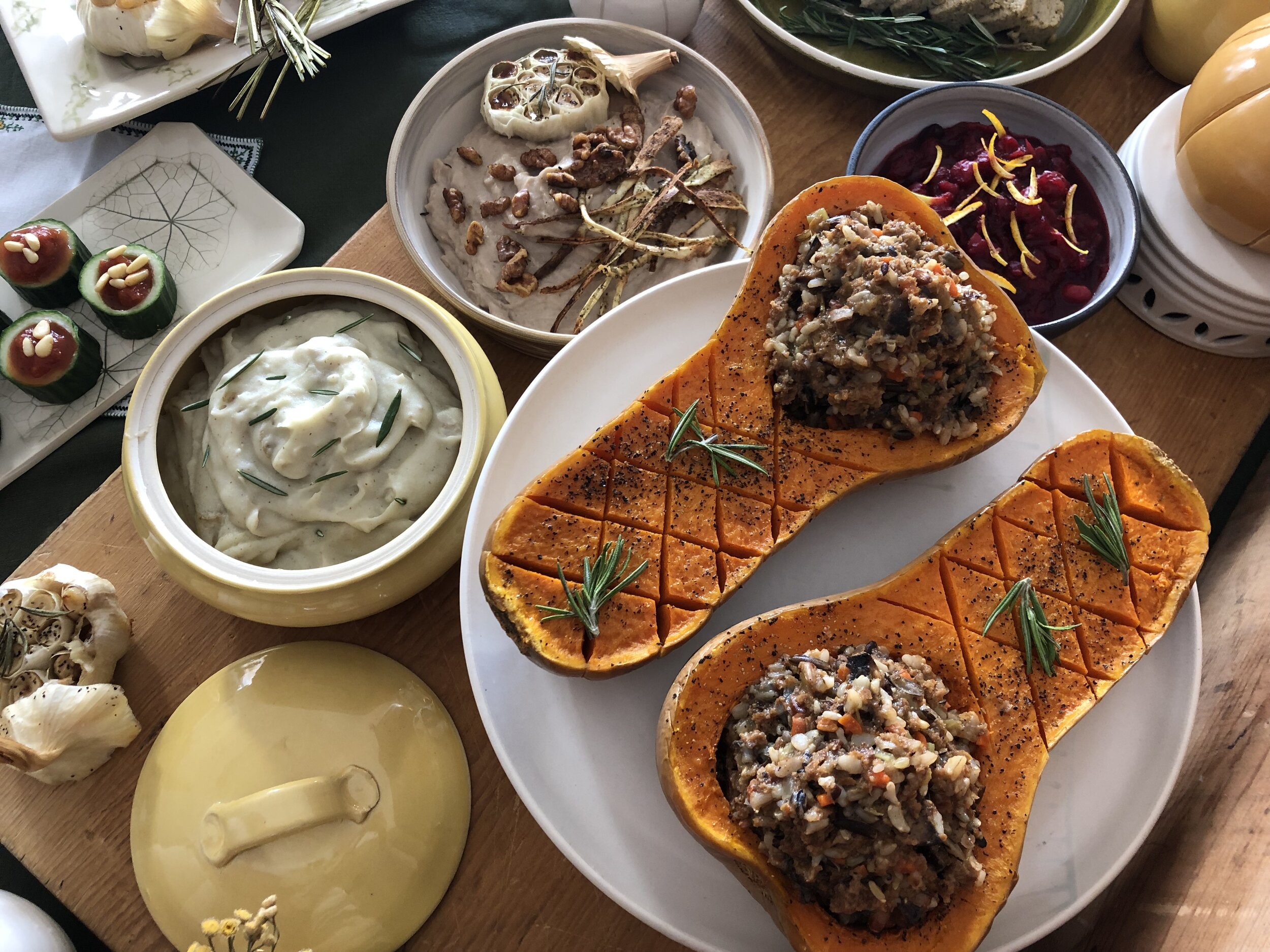 Vegan Thanksgiving Food Photo Shoot with Jnana Vegan