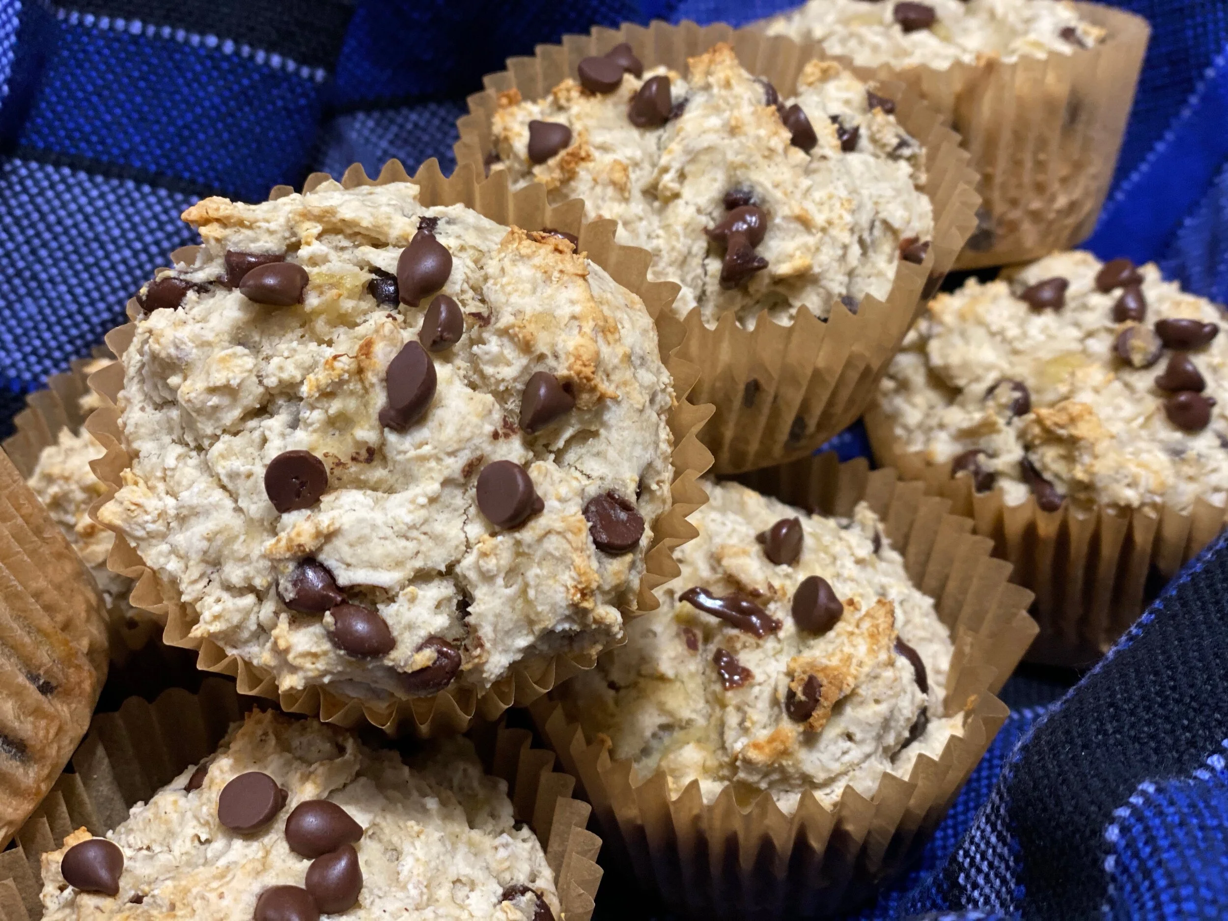 Banana Chocolate Chip Gluten Free Muffins