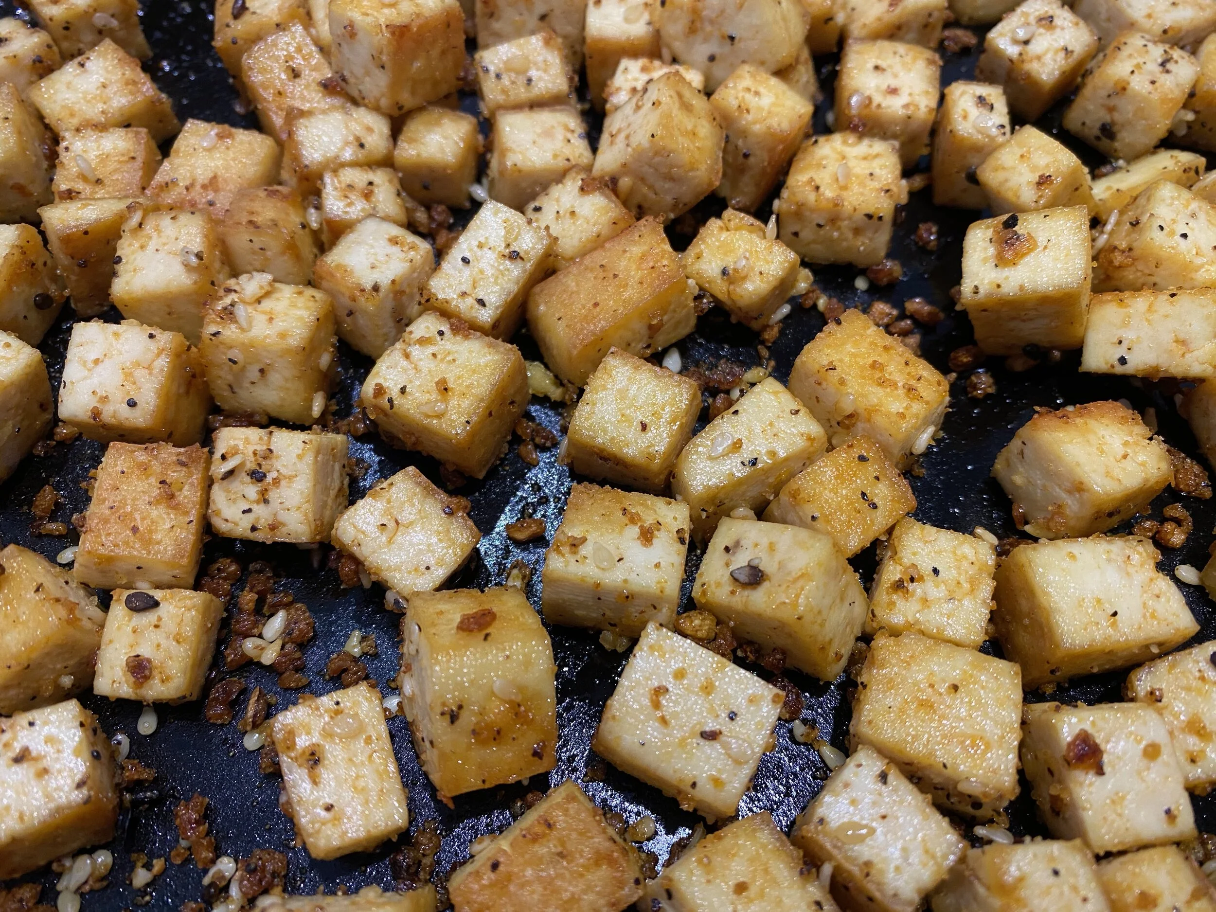 Zesty Pan Fried Tofu