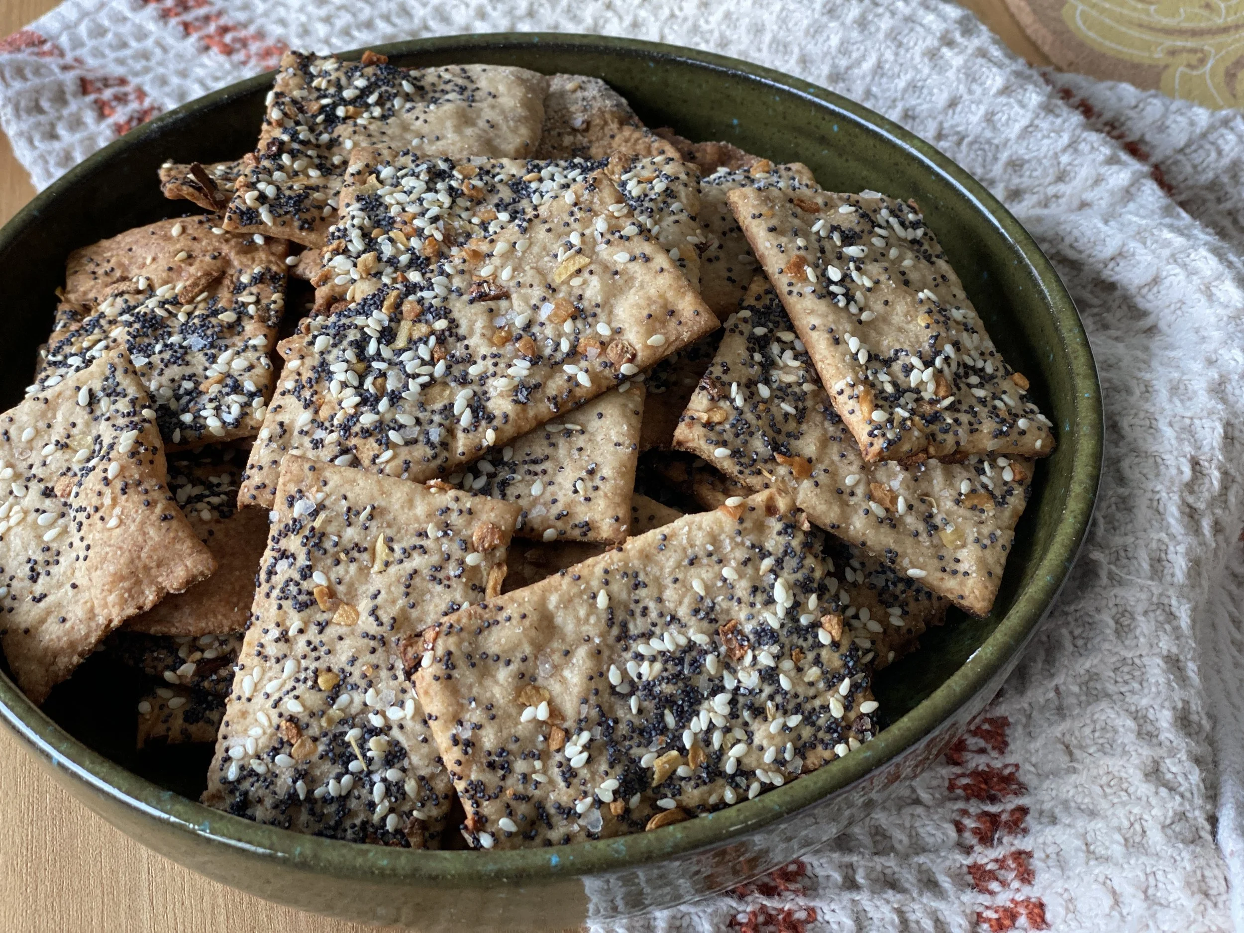 The Perfect Everything Sourdough Crackers