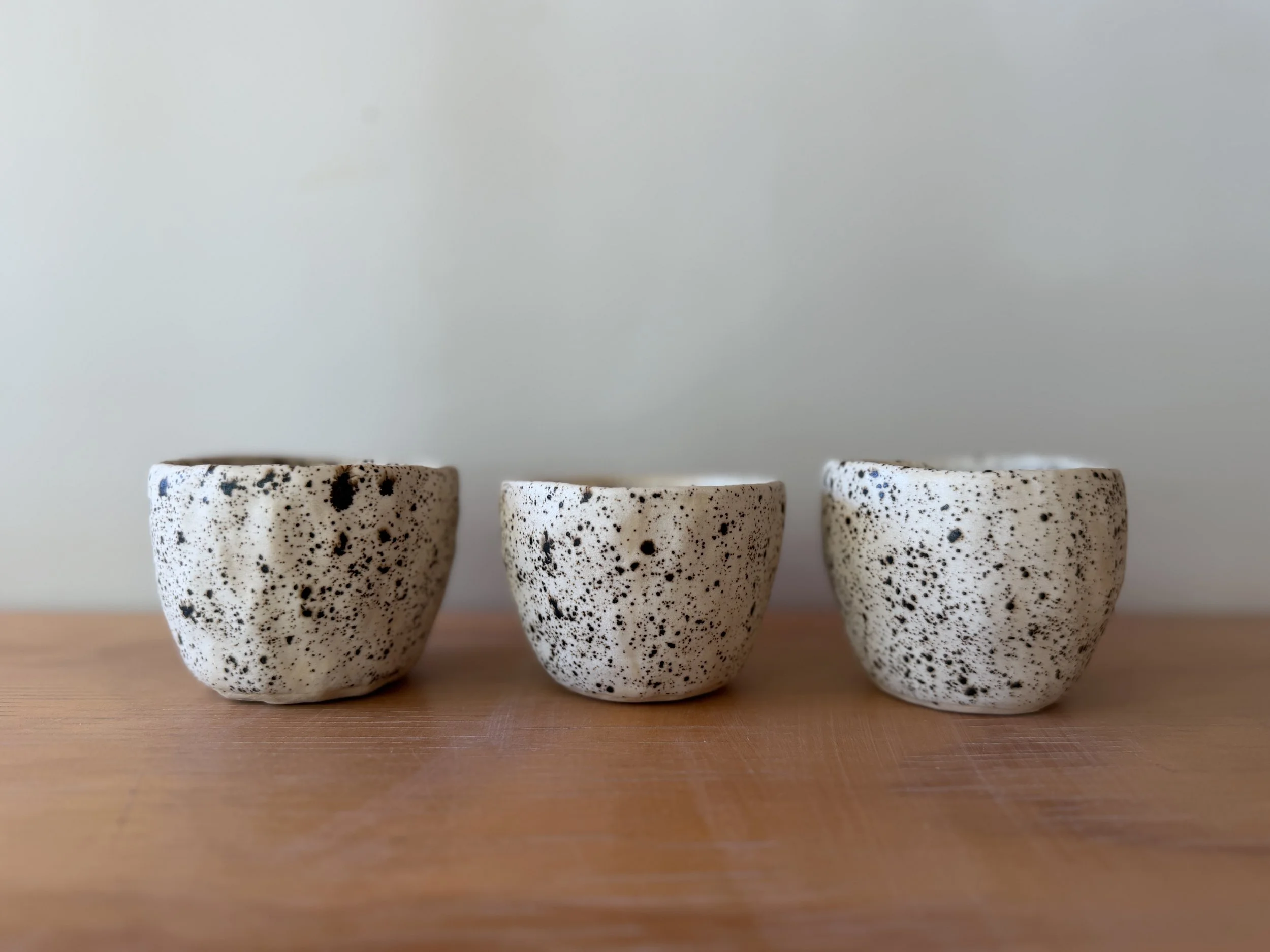 Pinch Pot style Sipping Cups