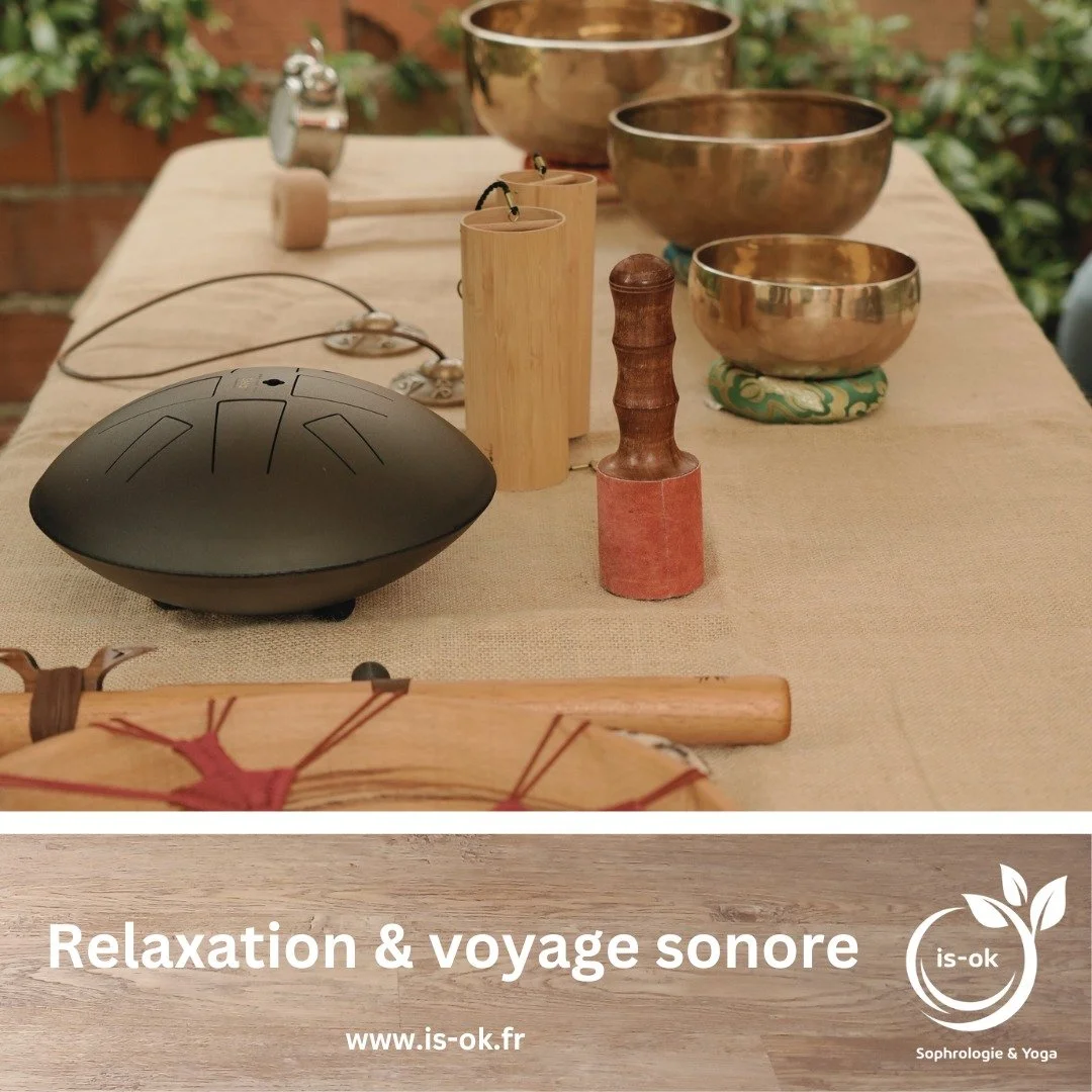 Allong&eacute; au sol sur votre tapis, ou assis sur chaise ou en tailleur. Moment de d&eacute;tente profonde o&ugrave; les vibrations sonores vous bercent et agissent doucement sur les fluides du corps pour d&eacute;nouer les tensions physiques &amp;