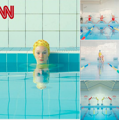 Maria Svarbova, Swimming Pool series photos