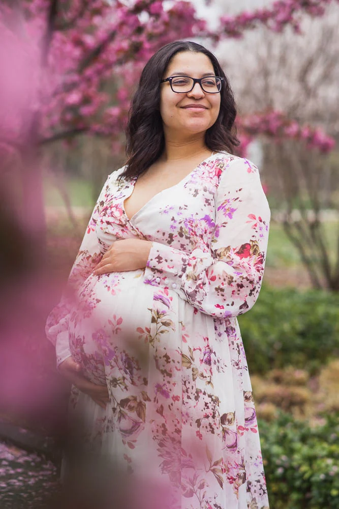 A beautiful portrait of an expecting mother during her maternity photography session. 