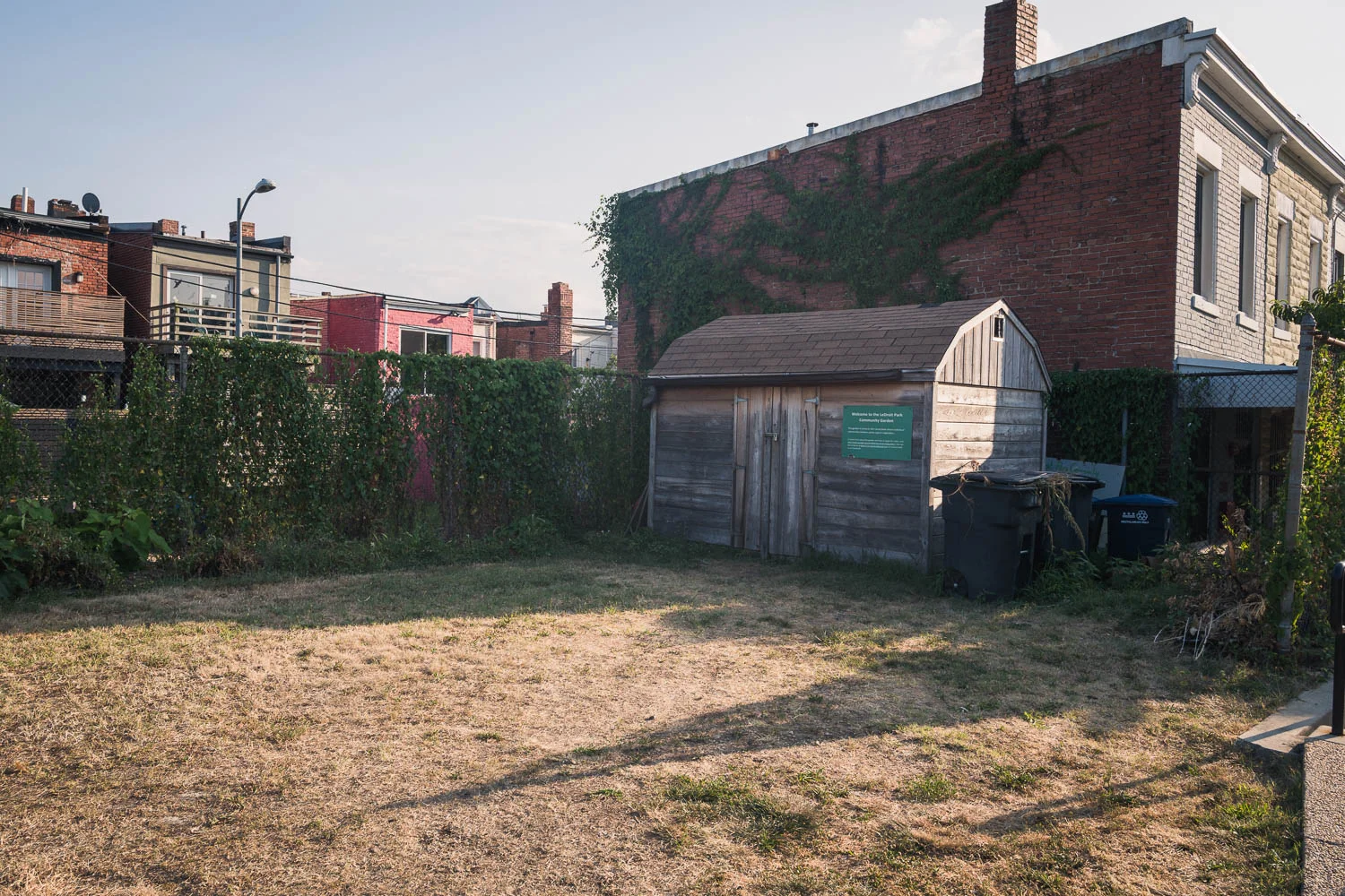 Common Good City Farm is located close to it's neighbors within the LeDroit Park neighborhood.