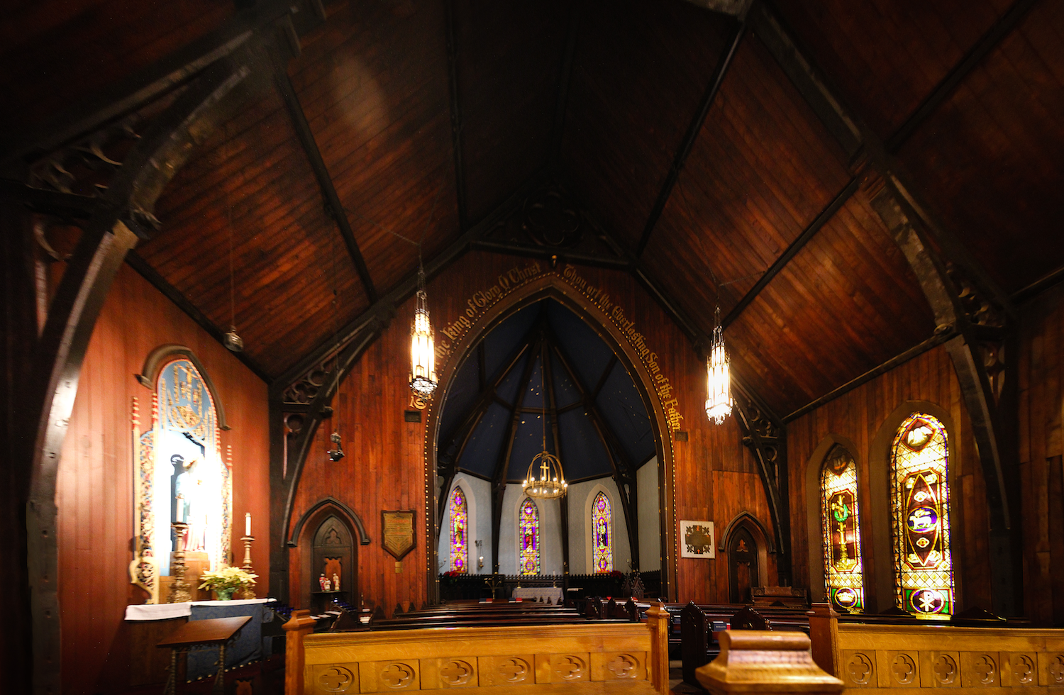  &nbsp; &nbsp; &nbsp; &nbsp; &nbsp; &nbsp; &nbsp; &nbsp;&nbsp;IN CHAPEL     In a quiet, faintly musty, candlelit chapel  the Christian and not so Christian gather  To listen to the breathing of each others’ souls  Voiced over by bits of music from no