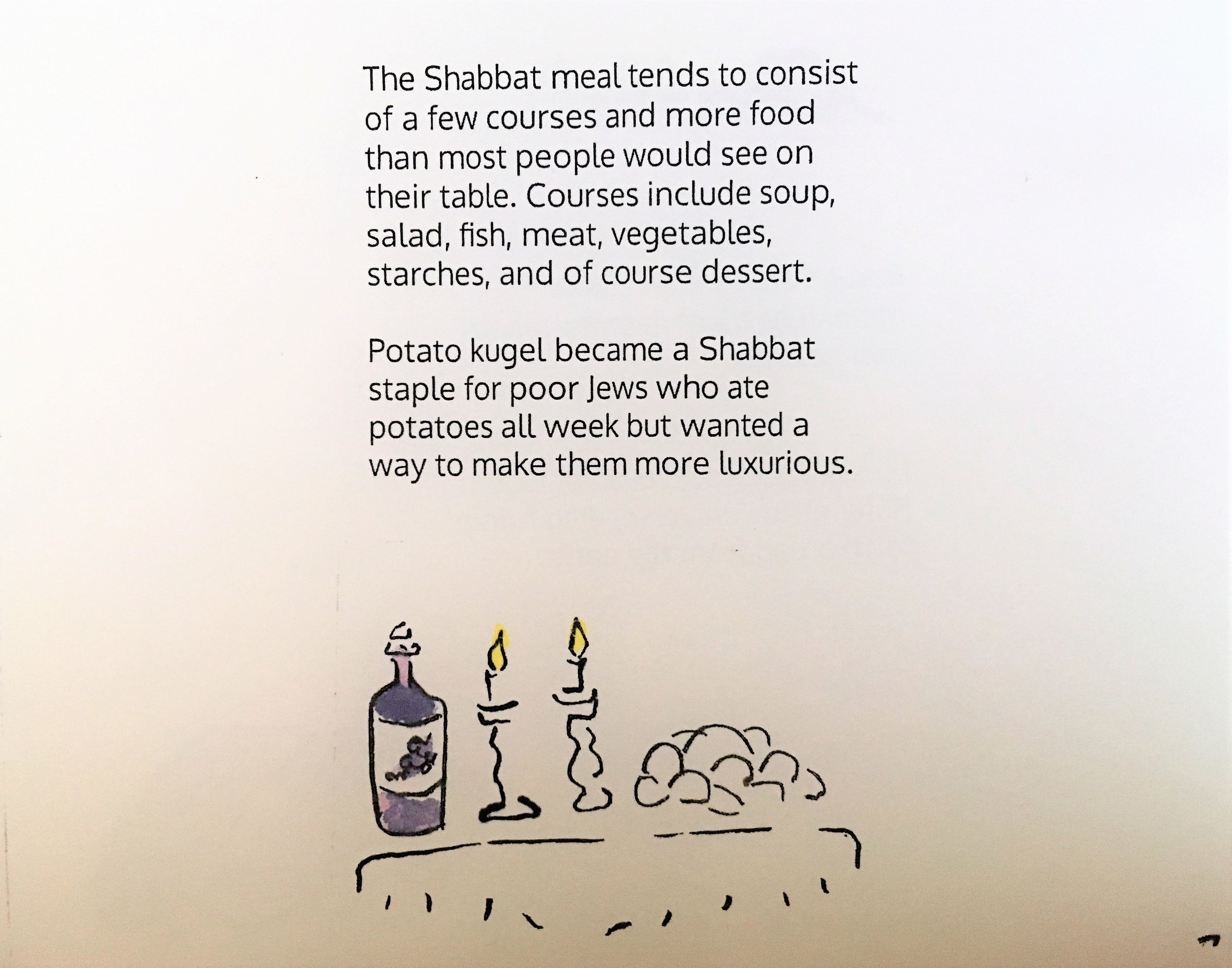 Shabbat meal, inside image