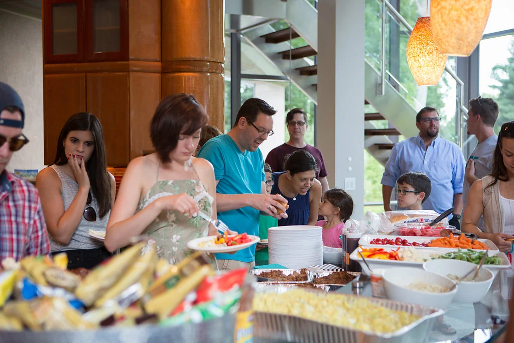 The Vibe community enjoying some bbq at the Vibe Music Academy Launch Celebration.