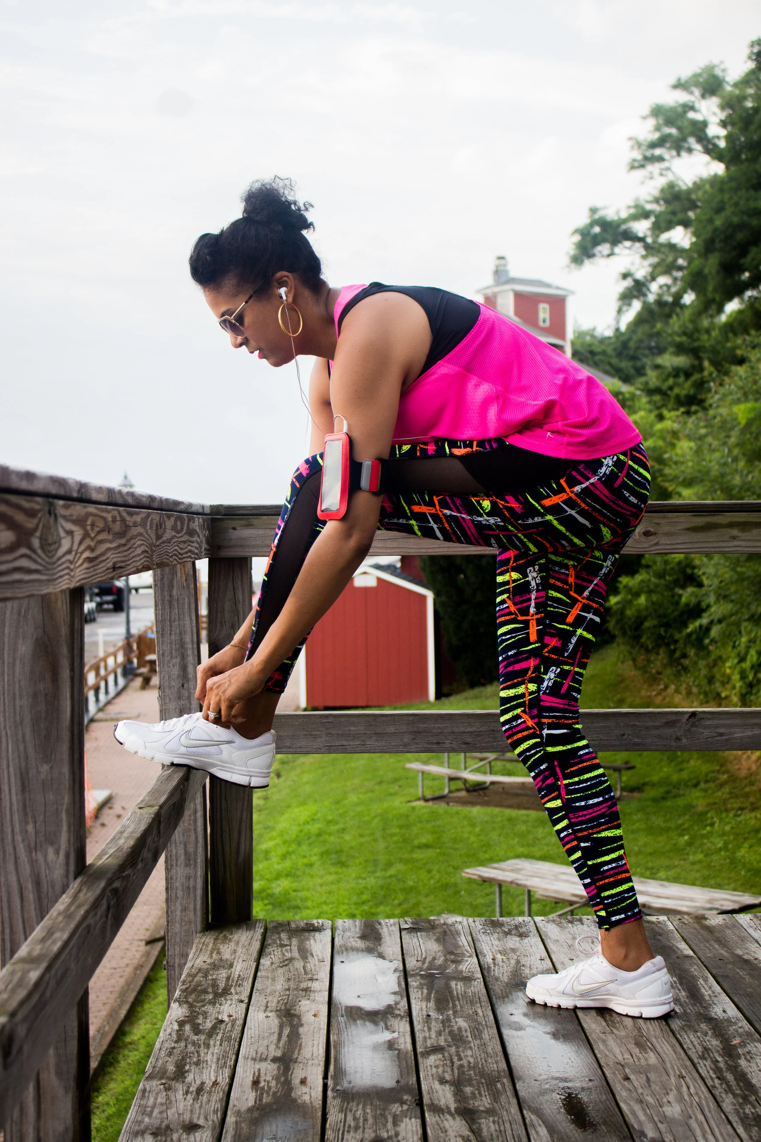 ALISHA OUT FOR A RUN IN OUR ACTIVE WEAR LEGGINGS LEWISTON, NY PHOTO TAKEN BY JORDAN M. TYLER WEARING | STUDENT , SUNY COLLEGE AT BUFFALO EDITED BY MELISSA O. SCOTT