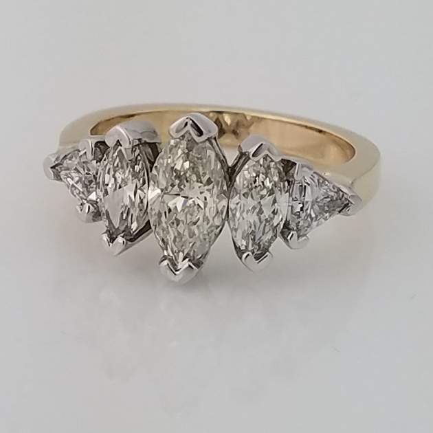 Diamond and Gold Custom Ring