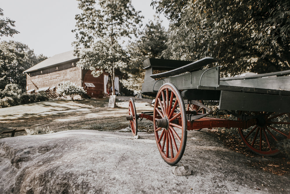 An old wagon at Josias River Farm