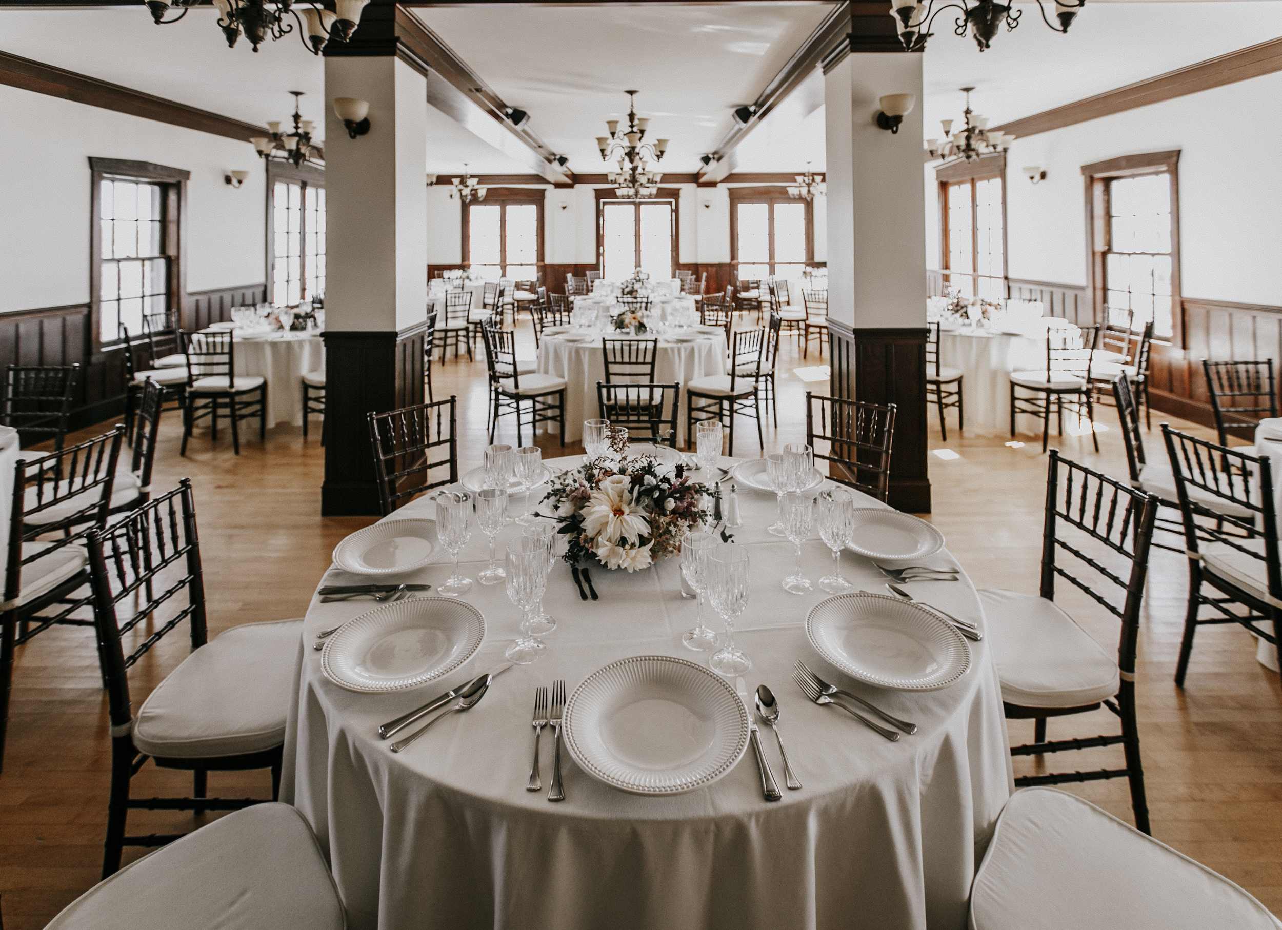 the ballroom at French's Point, maine