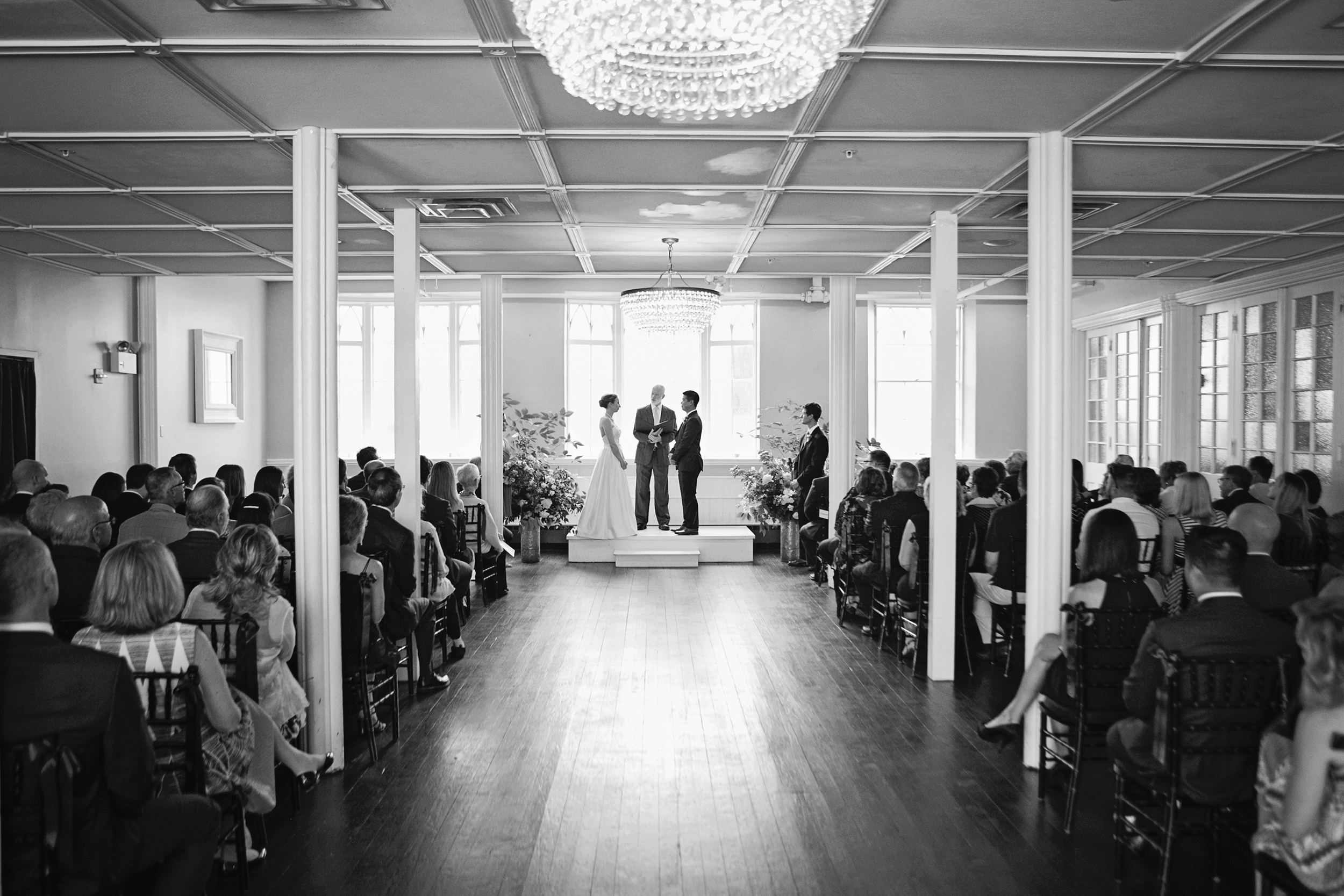 wedding ceremony at grace, portland maine