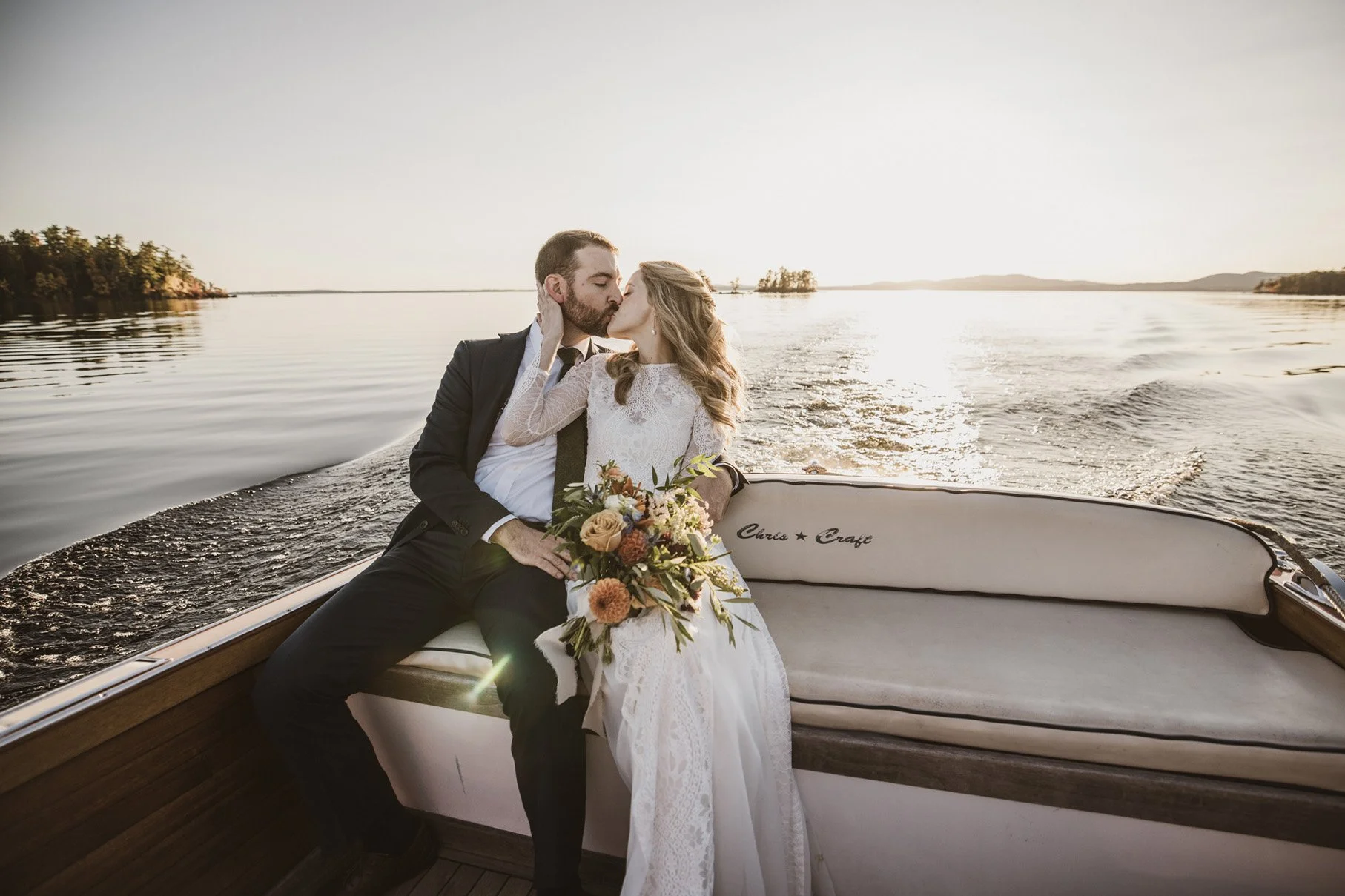 Migis Lodge Wedding Photographer | Sebago Lake Weddings at Migis Lodge