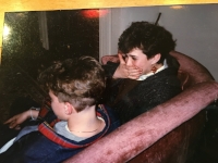 I am on left with my haircut fix.