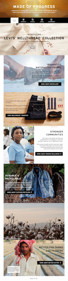Online Landing Page | Supply Chain Storytelling 