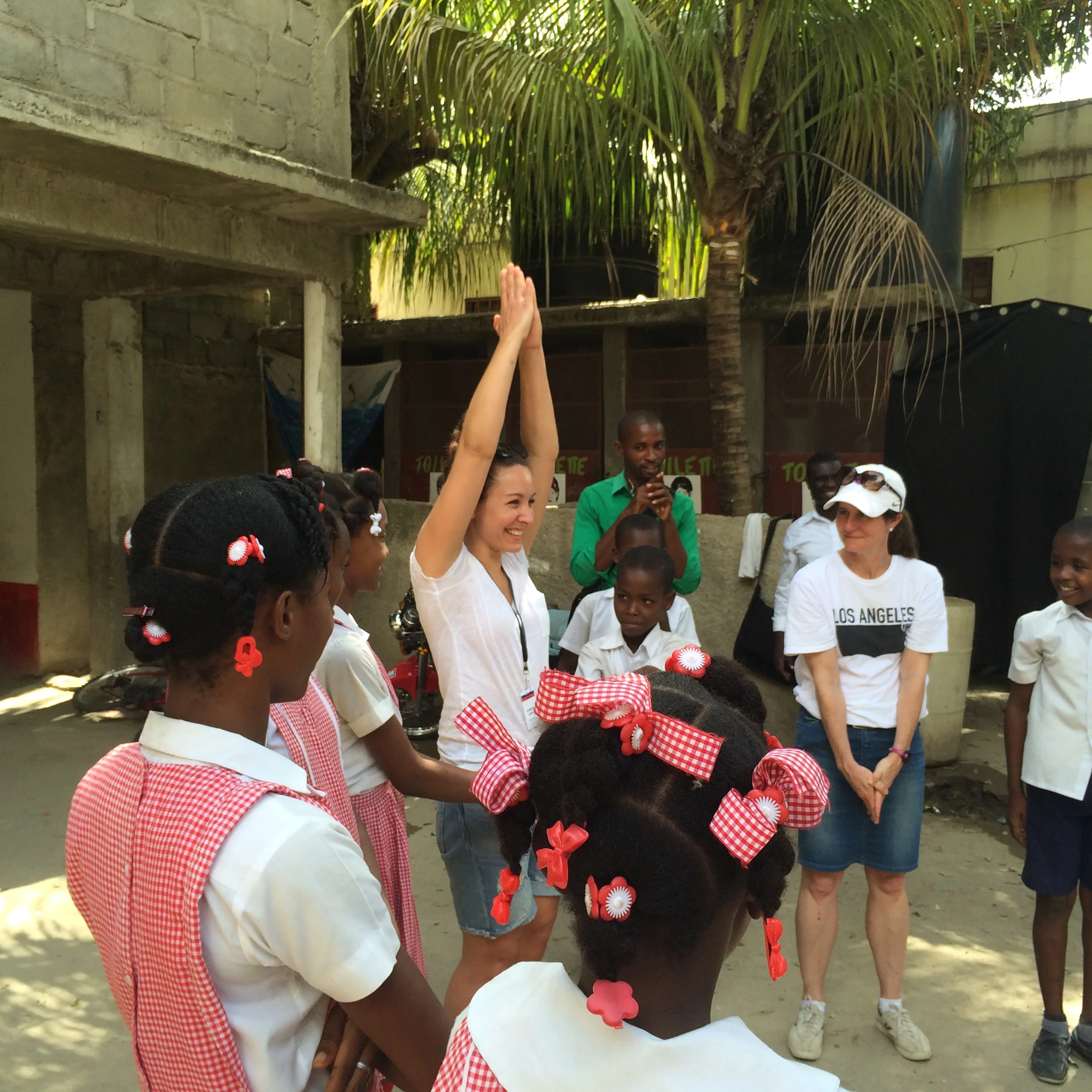 Teaching Games at a School in Ouanaminthe, Haiti
