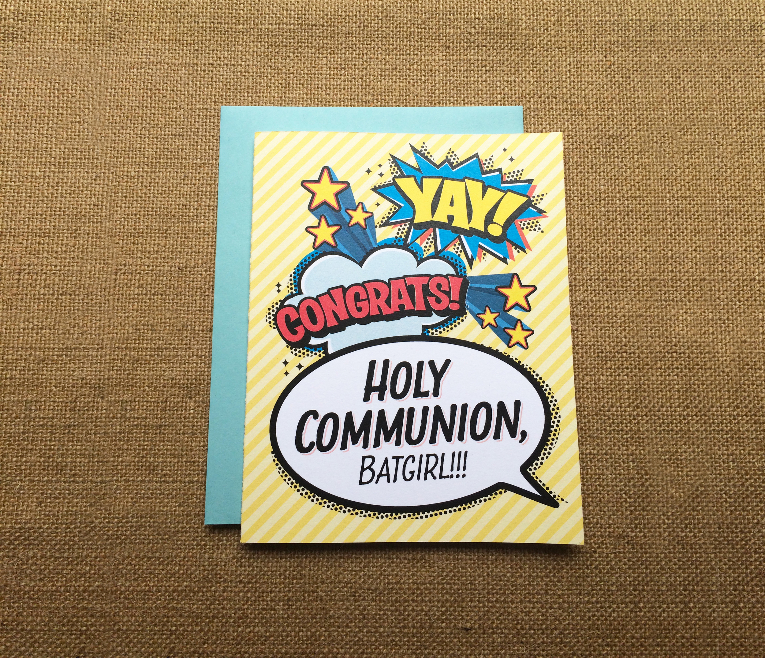First Communion Greeting Card - by Paper Route Studio