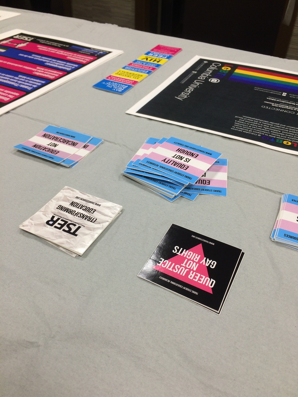 Tabling to combat transphobia