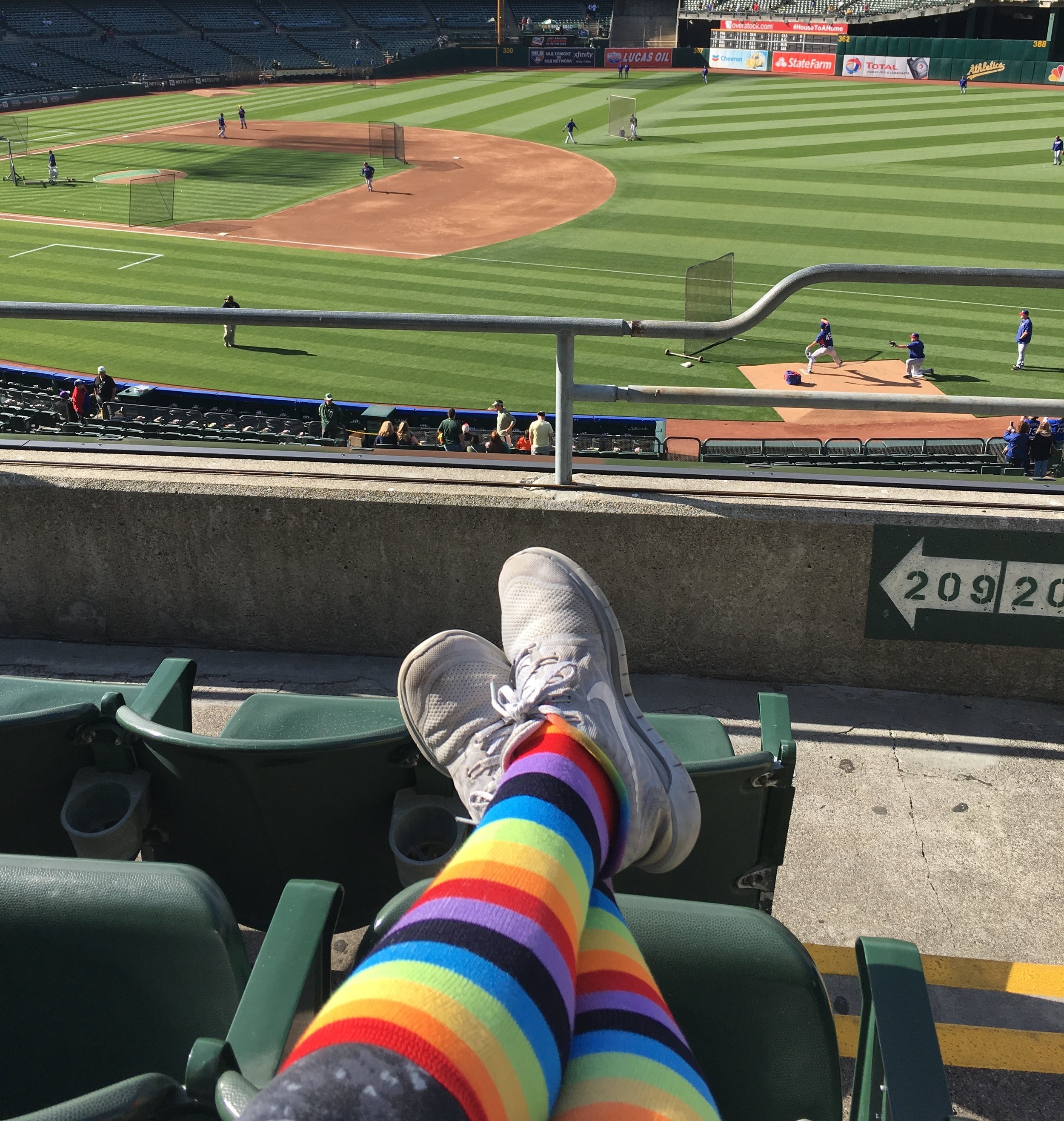 Oakland A's pride night (after Orlando)