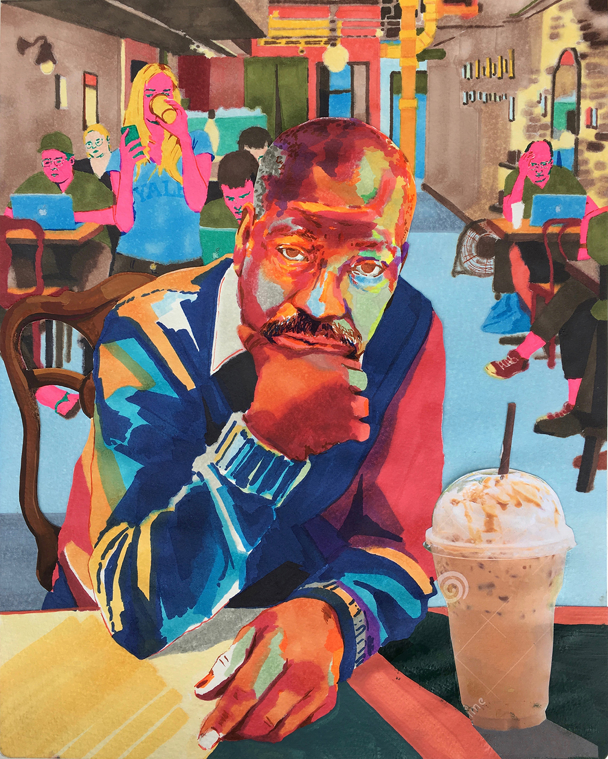 “Jacob Lawrence at a Harlem Cafe: The Great Migration”