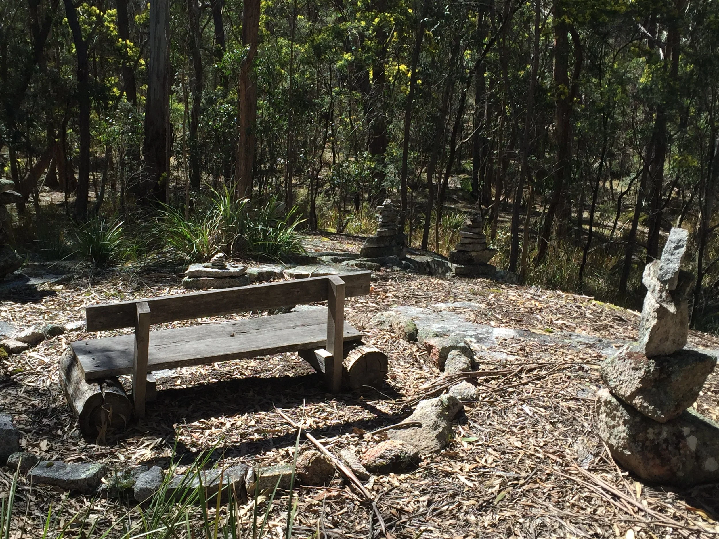Stupa Hill: Granite rocks are a reminder of meditative India...
