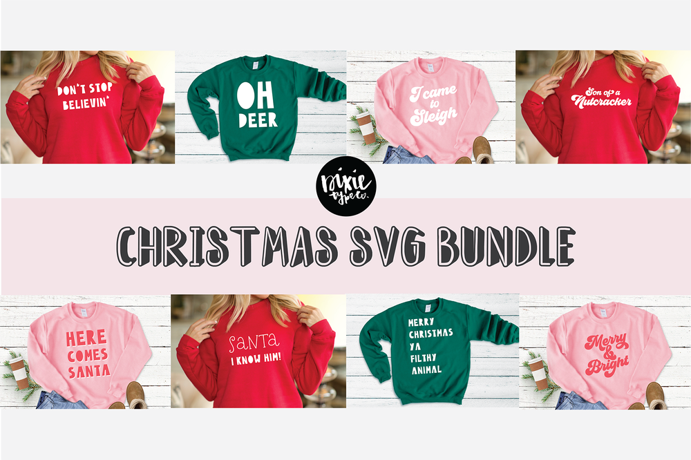 Download Christmas Svg Bundle Commercial Use Dixie Type Co PSD Mockup Templates