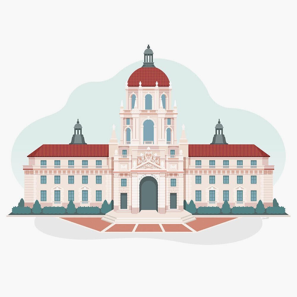 Here&rsquo;s an illustration I did of Pasadena City Hall (aka Pawnee City Hall) a while back. Prints are available in my shop (link in profile)!

#tbt  #illustration #architecture @parksandrec #parksandrec #pawnee #pasadena @cityofpasadena #vectorill