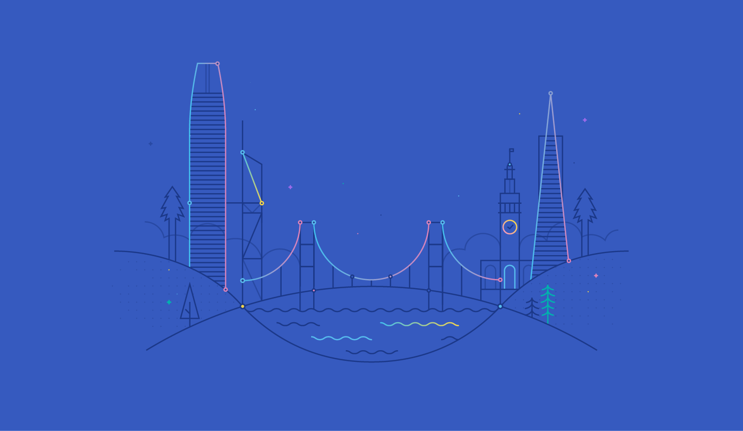 Salesforce_TDX25_SF-city-skyline_Chris-Cerrato_Illustration.webp