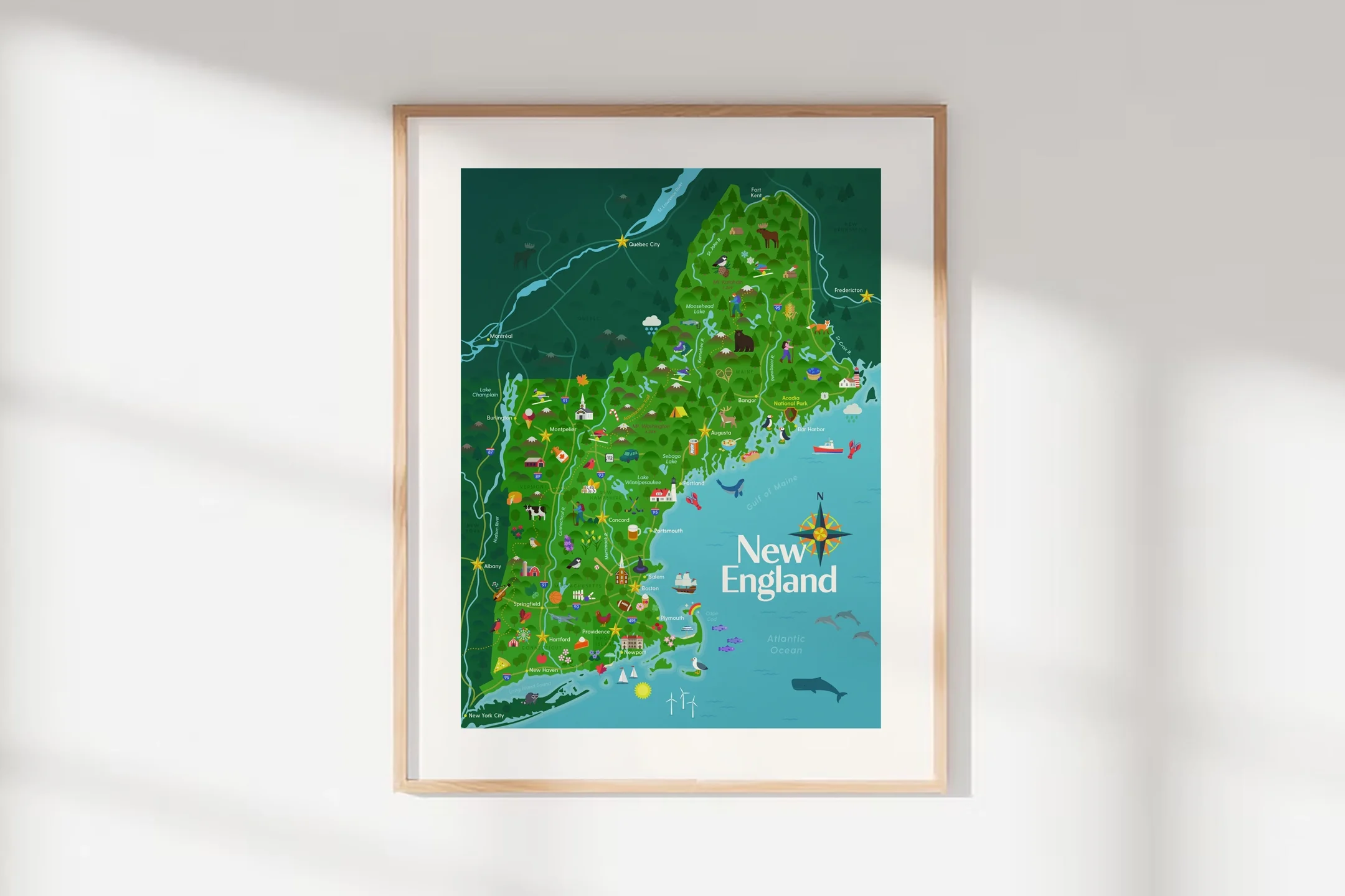 Map of New England