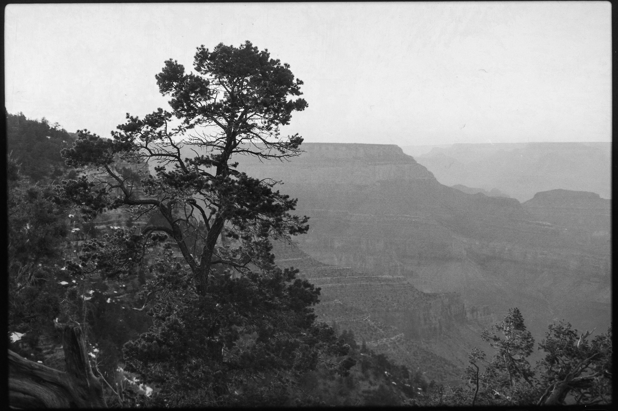 Grand Canyon around sunset, facing west