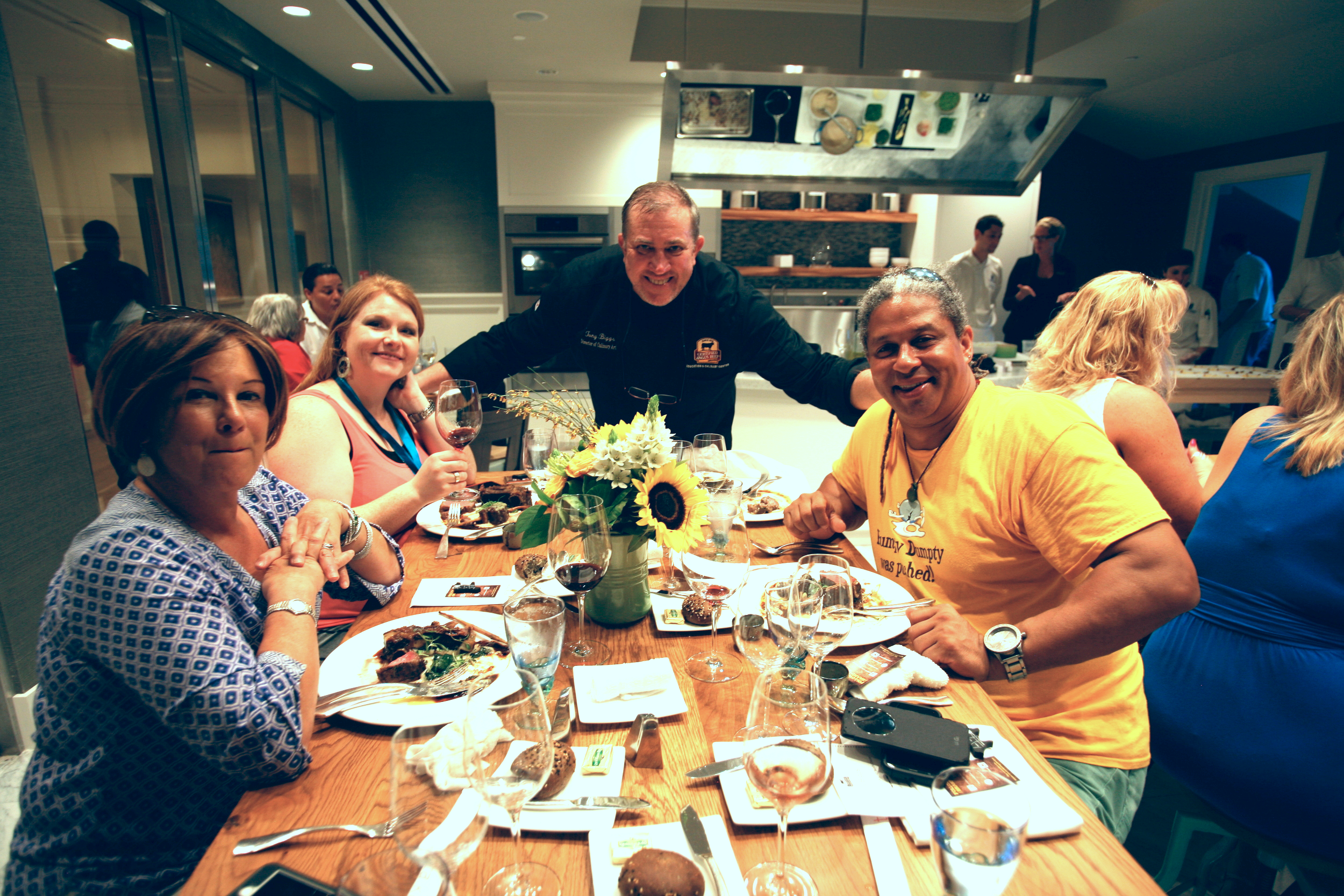 Cindy Hudson, Tara, Chef Tony Biggs, Delius Shirley