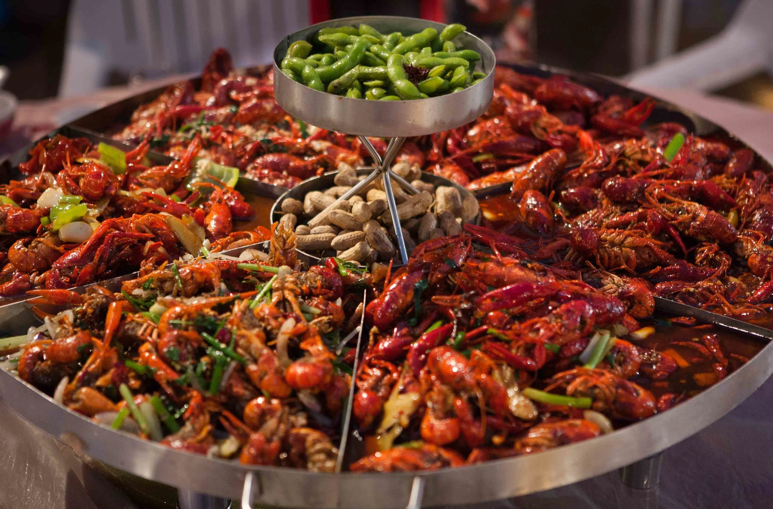 Epic 10lb crawfish tower with six different flavours