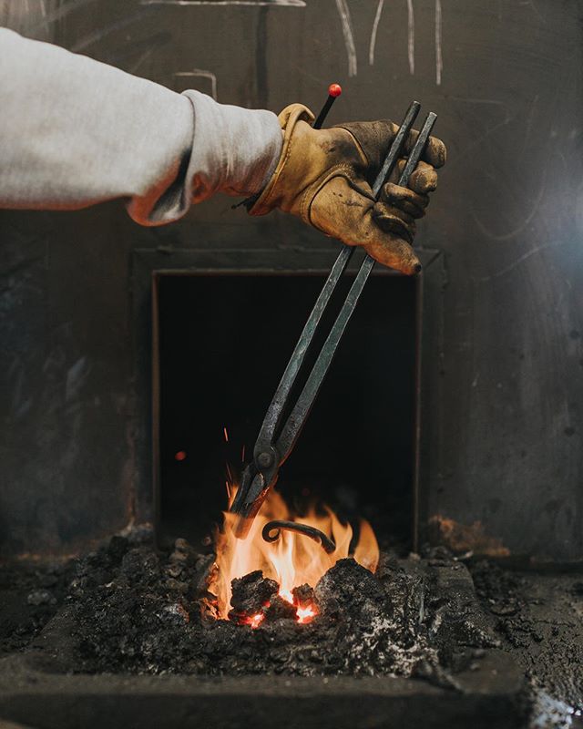 I love photographing makers and learning about their process. I also adore documenting tools and workspaces so shooting in this forge was such a pleasure. Seeing the blacksmith harness the power of fire to bend glowing metal was radical. My favorite 