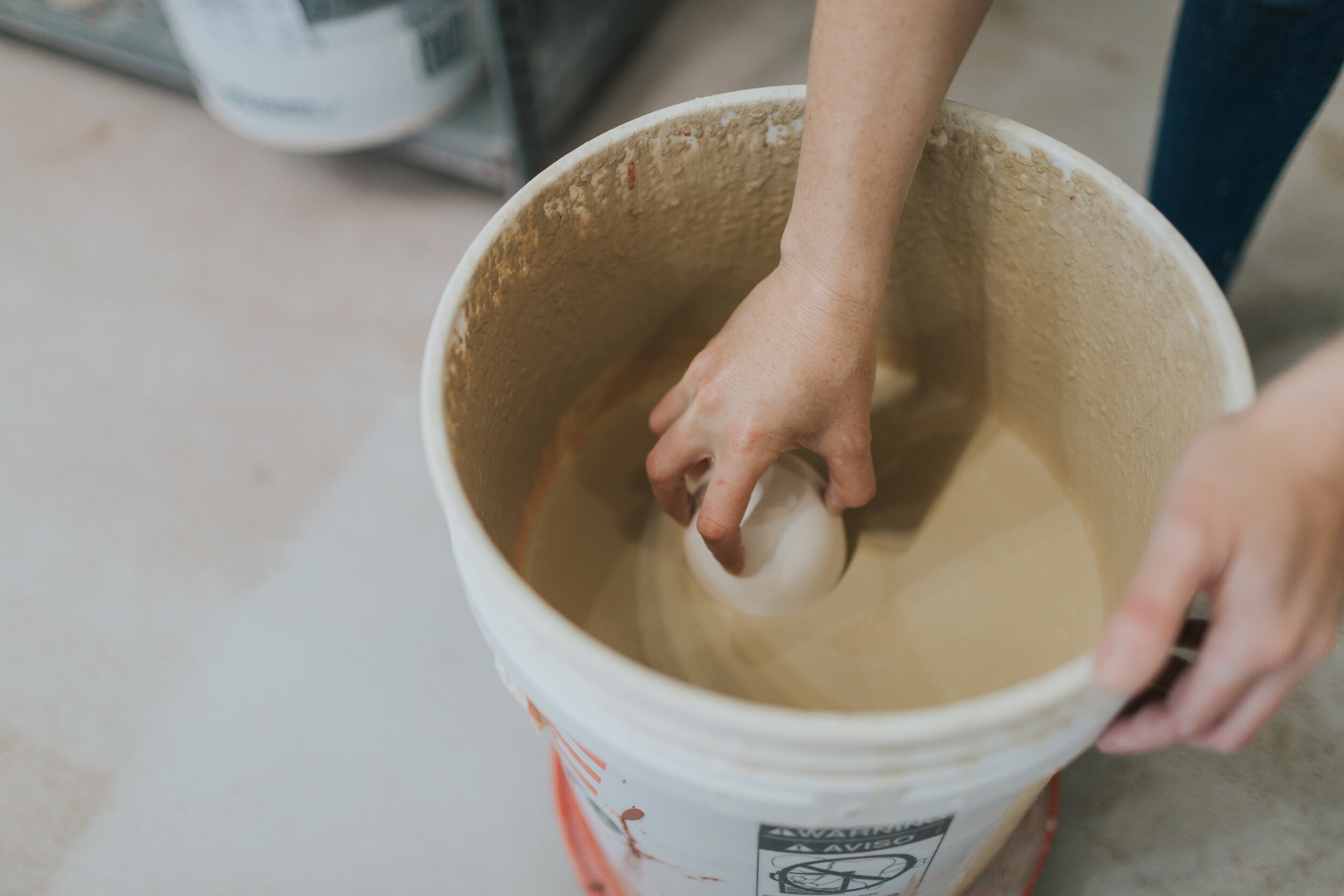 Glazing a cup