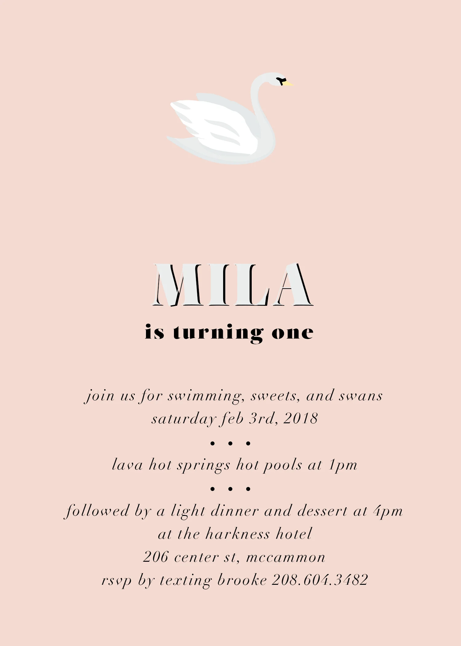 Front of invite