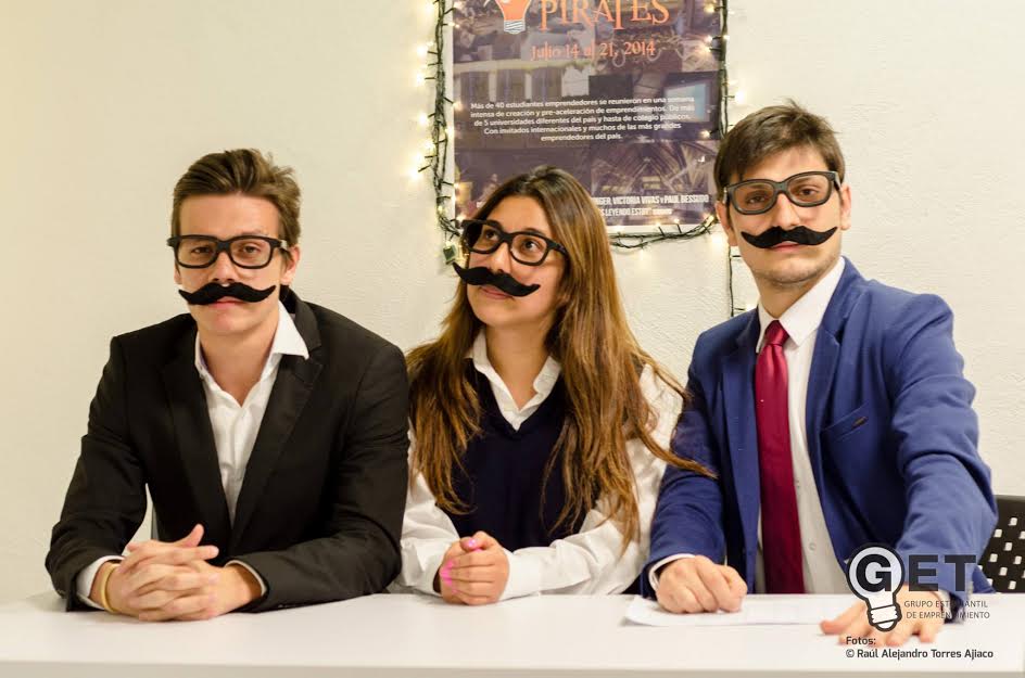 Victoria Vivas (center) in a promotion for her pirate ship-themed entrepreneur workshop.