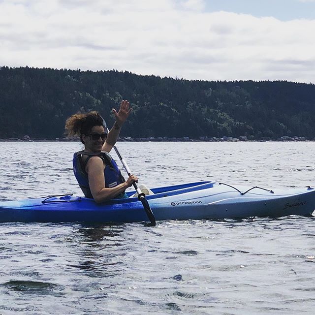 I ❤️ living in the #pnwonderland #hoodcanal #kayaking @grammarfreak22