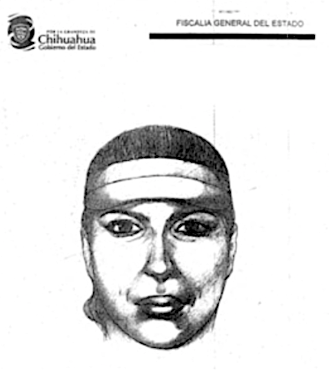 Retrato de búsqueda y captura de Diana la asesina de choferes