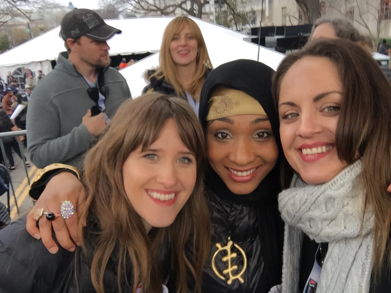Vocalist Amber Coffman of The Dirty Projectors, Rapper Alia Sharrief and I