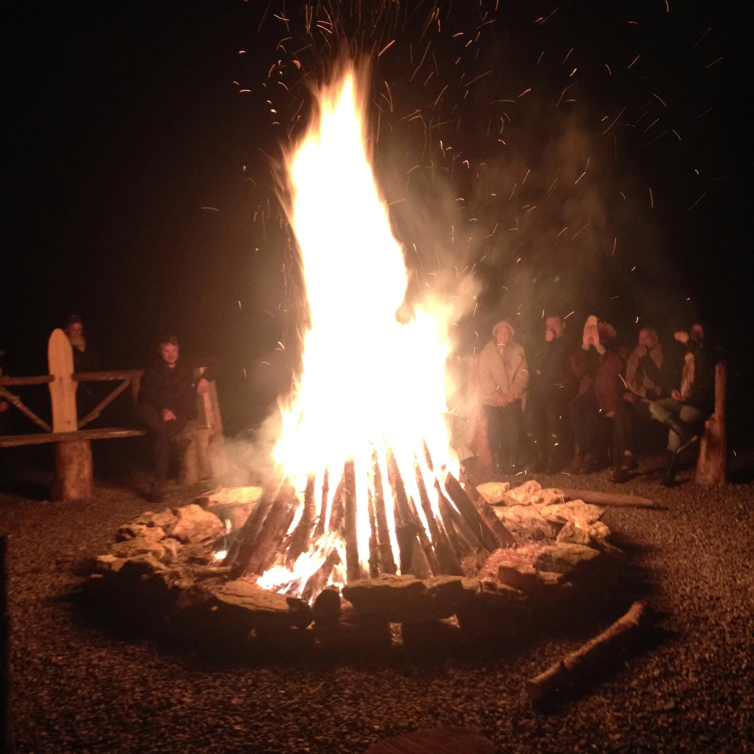 We shared poems, stories and songs around this magical bonfire