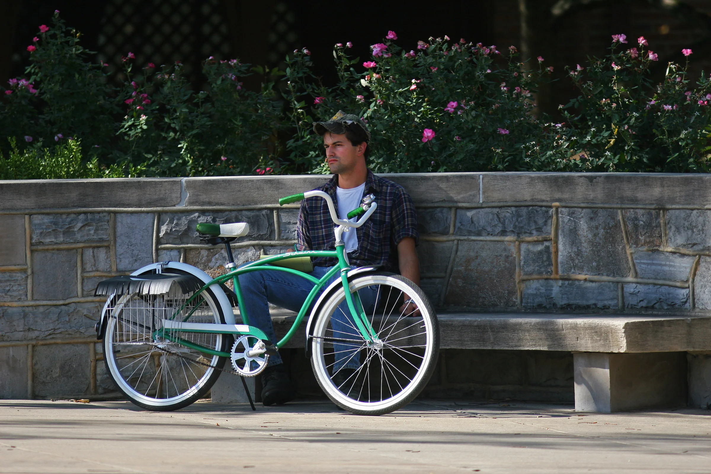 Contemplative Biker