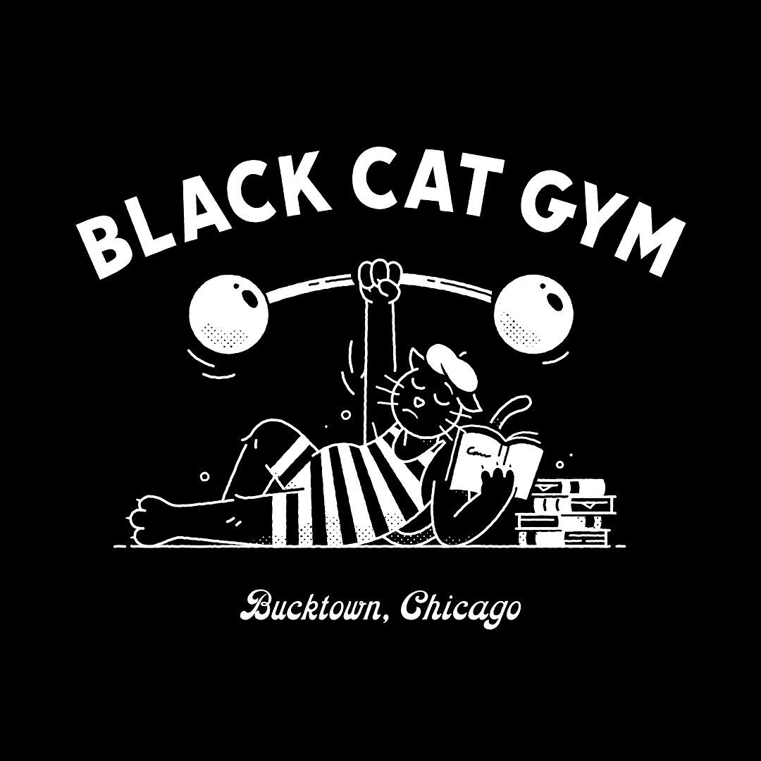 Last October, Joe @someoneelseus was looking to create a fun graphic for his home gym that he set up during quarantine. Black Cat Gym was aptly named for his cat, Jean Paul, who likes to hang out with him while he works out. Joe requested something t